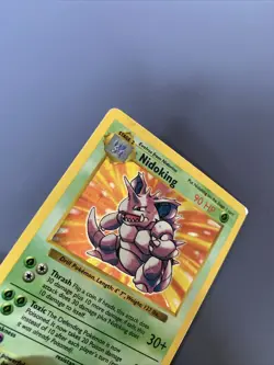Shadowless Nidoking 11/102 Rare Holo Base Set Pokemon Card - Image 3