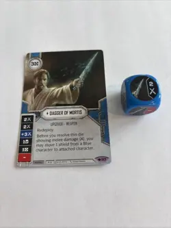 Star Wars Destiny Dagger of Mortis Card and Die - Image 1