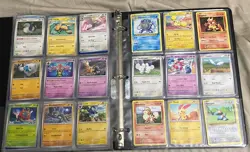 Pokemon TCG Pokemon Card Binder Collection Mixed Lot 100 Cards Includes Binder - Image 3