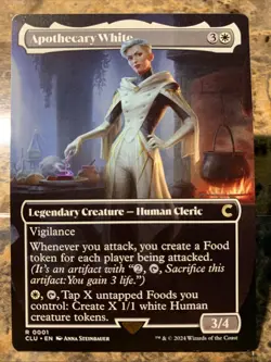 MTG TCG Ravnica: Clue Edition Apothecary White Borderless 0001 Reguar Rare - Image 1