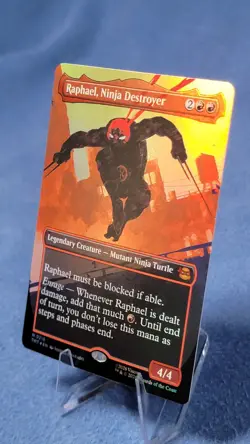 FOIL RAPHAEL, NINJA DESTROYER (BORDERLESS) (218) Teenage Mutant Ninja Turtles TM - Image 1