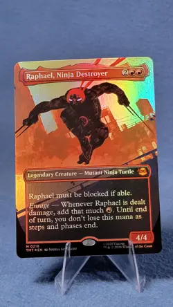 FOIL RAPHAEL, NINJA DESTROYER (BORDERLESS) (218) Teenage Mutant Ninja Turtles TM - Image 2