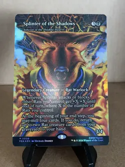 Splinter Of The Shadows Mythic Foil Borderless MTG TMNT 0006 - Image 1