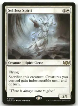 Selfless Spirit #129 MTG Tarkir Dragonstorm TDC NM X1 - Image 1