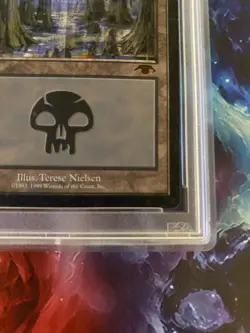 Magic: The Gathering Swamp Guru Promo 1999 PSA 8 - Image 5