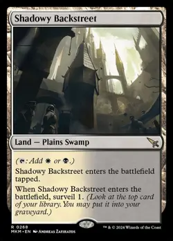 Shadowy Backstreet MKM 268 MTG Magic The Gathering Near Mint FOIL - Image 1