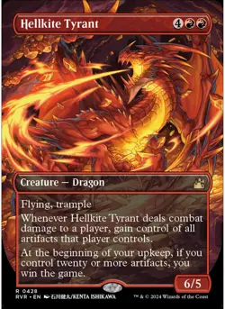 Hellkite Tyrant (Anime Borderless) 428 MTG NM - Ravnica Remastered - Image 1