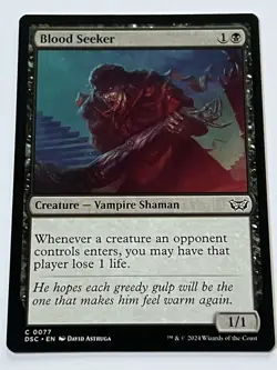 Blood Seeker 77 MTG Duskmourn Commander 2024 Mint - 9.0 + Non Foil - Image 4