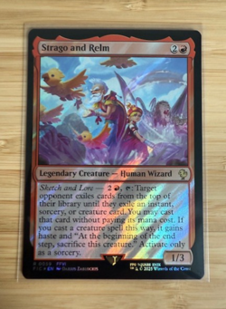 MTG: Strago and Relm (Surge Foil) Commander: Final Fantasy Surge Foil - Image 1
