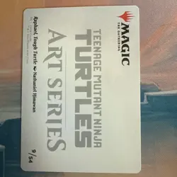 Raphael, Tough Turtle 9/54 MTG Art Series: Teenage Mutant Ninja Turtles (ASTMT) - Image 4