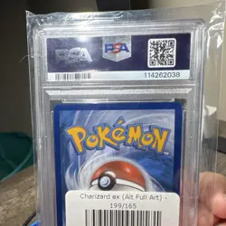 Pokemon Charizard ex Special Illustration Rare Full Art Holo 199/165 PSA 9 2023 - Image 3