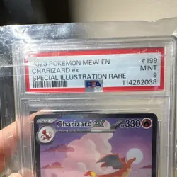 Pokemon Charizard ex Special Illustration Rare Full Art Holo 199/165 PSA 9 2023 - Image 4