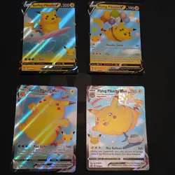[All Mint] Pokemon TCG 25th Anniv Bundle Surfing And Flying Pikachu V VMAX MINT - Image 1