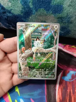 Pokemon TCG Meowth 106/094 Me02 Phantasmal Flames Illustration Rare NM/M - Image 1