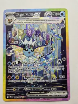 Pokemon Vaporeon ex 149/131 Prismatic Evolutions Special Illustration Rare Full… - Image 1