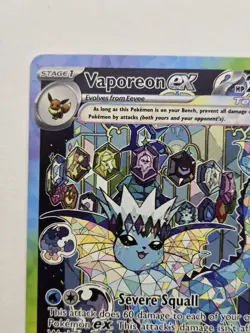 Pokemon Vaporeon ex 149/131 Prismatic Evolutions Special Illustration Rare Full… - Image 5