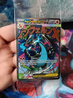 Mega Charizard x Ex 023 Me: Mega Evolution Promo Holo Pokemon Card - Image 1