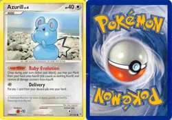 Azurill 69/130 Common Diamond & Pearl Pokemon HP/DMG - Image 3