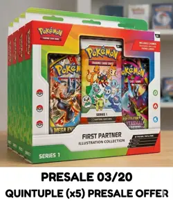 Pokemon TCG: First Partner Illustration Collection: Series 1 x5 Pre-sale 3/20 - Image 1