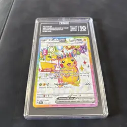 Pokemon TCG Surging Sparks Pikachu EX 219/191 Full Art Ultra Rare TAG 10 - Image 2