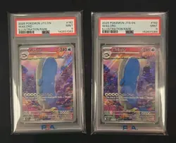 Sequential 2025 POKEMON JOURNEY TOGETHER ILLUSTRATION RARE #162 WAILORD PSA 9 - Image 1