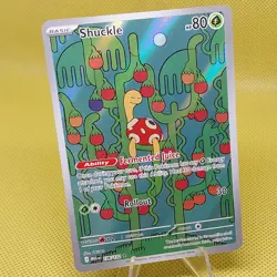 Shuckle 136/132 Me01: Mega Evolution Rare Ability Holo HP 80 Pokemon TCG - Image 1