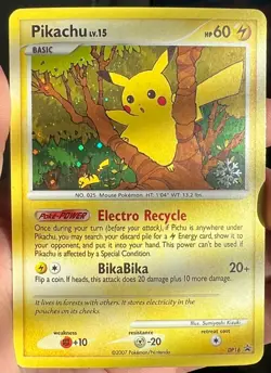 Pokemon TCG Pikachu DP16 Countdown Calendar Snowflake Stamp Promo 2007 *English* - Image 1