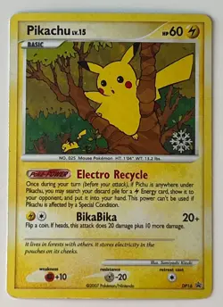 Pokemon TCG Pikachu DP16 Countdown Calendar Snowflake Stamp Promo 2007 *English* - Image 2