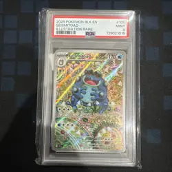 2025 POKEMON BLK EN-BLACK BOLT ILLUSTRATION RARE #105 SEISMITOAD PSA 9 - Image 1