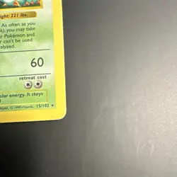 Pokemon TCG Venusaur 15/102 Base Set Shadowless 1st Edition Holo Rare 100 HP - Image 5