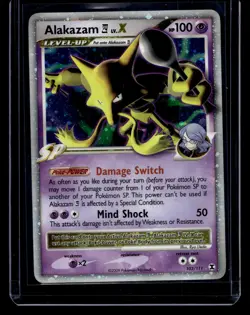 Alakazam LV.X 2009 Pokemon Rising Rivals LP #103 - Image 1