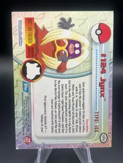 2000 Topps Pokemon TV Animation Edition #124 Jynx - Image 2
