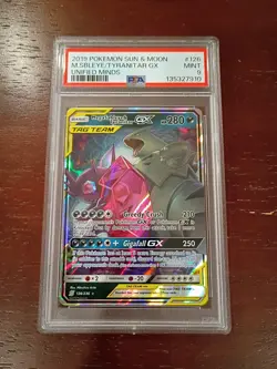 Mega Sableye & Tyranitar GX Tag Team #126/236 Pokemon Unified Minds PSA 9 Mint - Image 1