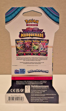 Pokemon TCG Twilight Masquerade Sleeved Booster Pack - Image 2