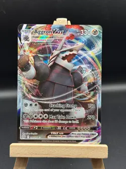Pokemon TCG Aggron VMAX 097/172 SWSH Brilliant Stars Full Art Ultra Rare Holo - Image 1
