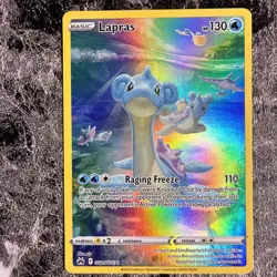 Pokemon TCG Lapras GG05/GG70 Crown Zenith: Galarian Gallery Holo Near Mint - Image 1