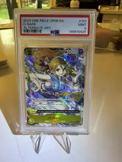 PSA 9 O-Nami OP06-101 One Piece Card 2023 English Alternate Art - Image 1