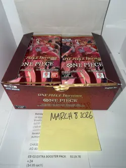 Extra Booster: One Piece TCG Heroines Edition Box (EB-03) UNSEALED! 24 packs. - Image 1