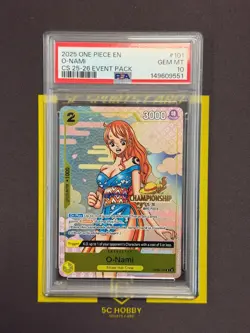 2025 One Piece EN CS 25-26 Event Pack OP06-101 R O-Nami PSA 10 FCJS - Image 1
