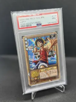 PSA 9 2004 One Piece Carddass EX Vintage Luffy Holo CCG Not Hyper Battle Bandai - Image 1