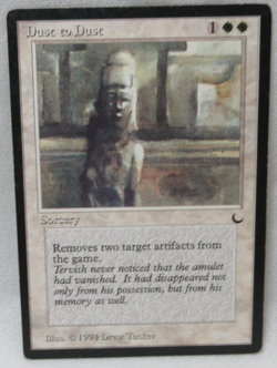 DUST TO DUST MAGIC THE GATHERING THE DARK MTG 1994 Trading Card #407 - Image 1