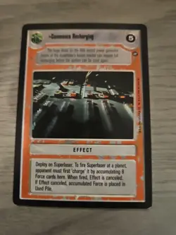 Star Wars CCG Commence Recharging Black Border R Card Decipher New Hope BB - Image 1