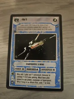 Star Wars CCG Red 5 Black Border R Card Decipher New Hope BB - Image 1