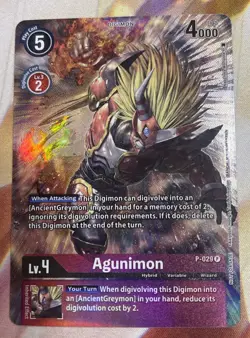 Digimon Card Game Agunimon P-029 Foil LP - Image 1