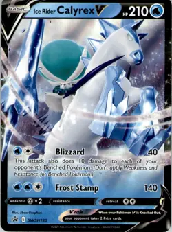 Ice Rider Calyrex V Promo SWSH: Sword & Shield Promo Cards SWSH130 NM - Image 1