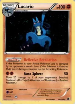 Lucario - 80/113 (Cosmos Holo) Promo Miscellaneous Cards & Products 080/113 MP - Image 1