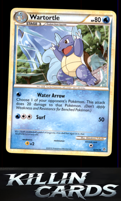 Wartortle 42/95 Pokemon Uncommon Unleashed Card LP - Image 1