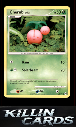 Cherubi 60/99 Pokemon Common Arceus Card LP - Image 1