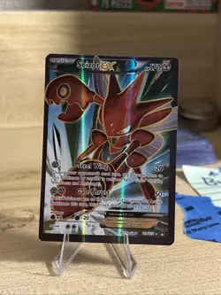 Pokemon TCG Scizor EX Full Art Ultra Rare Holo Card 119/122 - Image 1