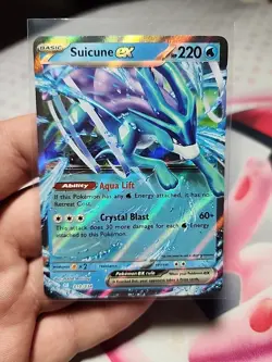 Pokemon TCG Suicune EX 010/034 Holo Trading Card Classic Game - Image 1